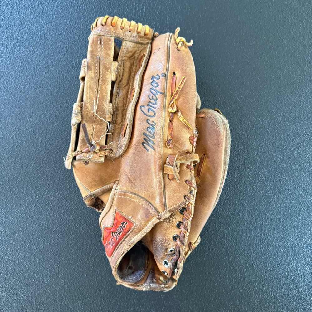 MacGregor Baseball Glove‎ Men OS Brown Rod Carew Autograph Model M2TS Vintage